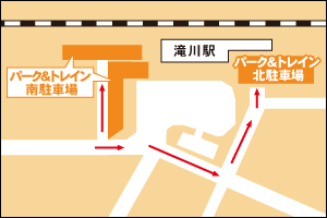 滝川駅周辺地図