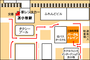 苫小牧駅周辺地図