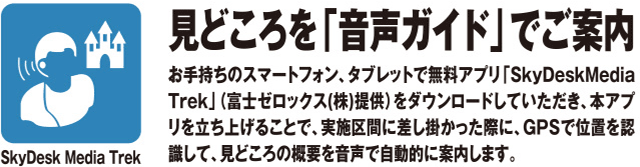 見どころを「音声ガイド」でご案内