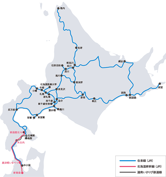 北海道路線図