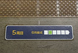 桑園駅の乗車口案内