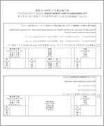 4ヵ国語表記の案内シート