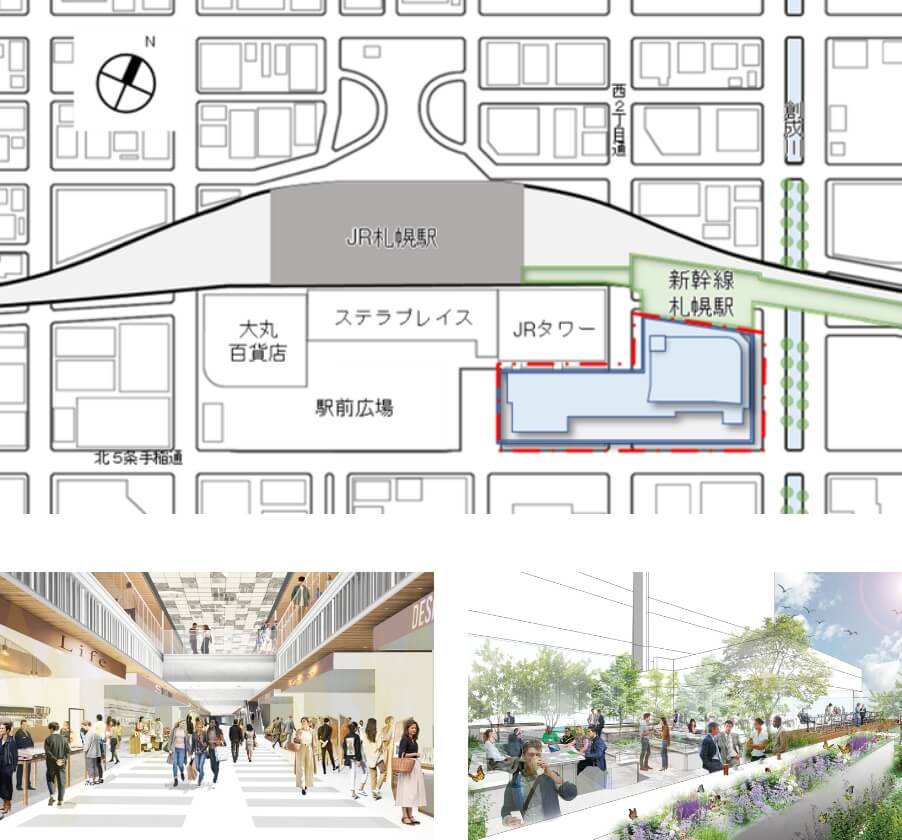 札幌駅周辺開発のイメージ