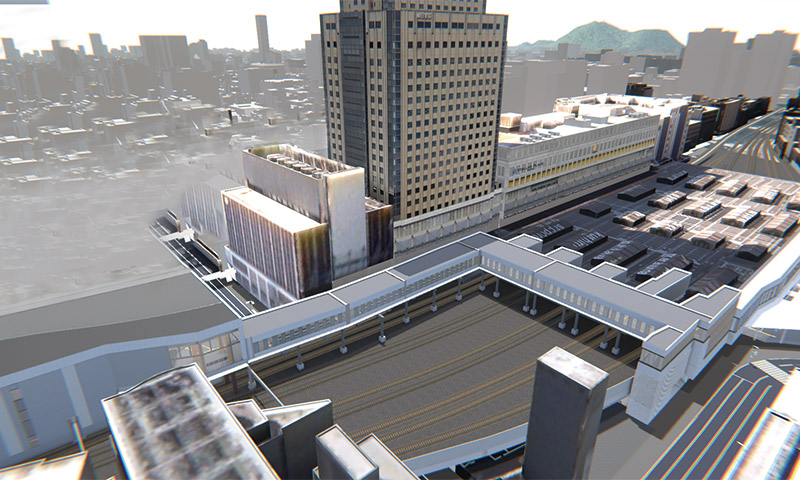 幹在乗換こ線橋写真