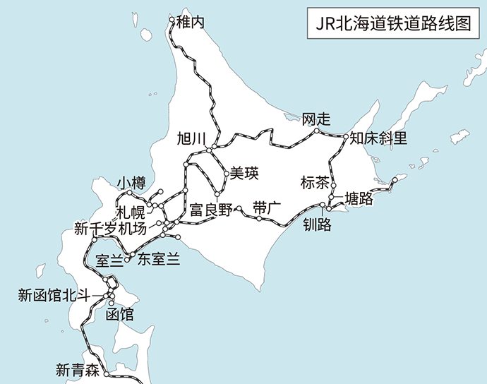 JR北海道路线图