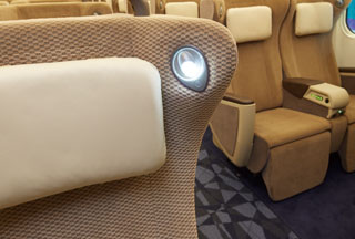 Seat with Built-In Reading Light