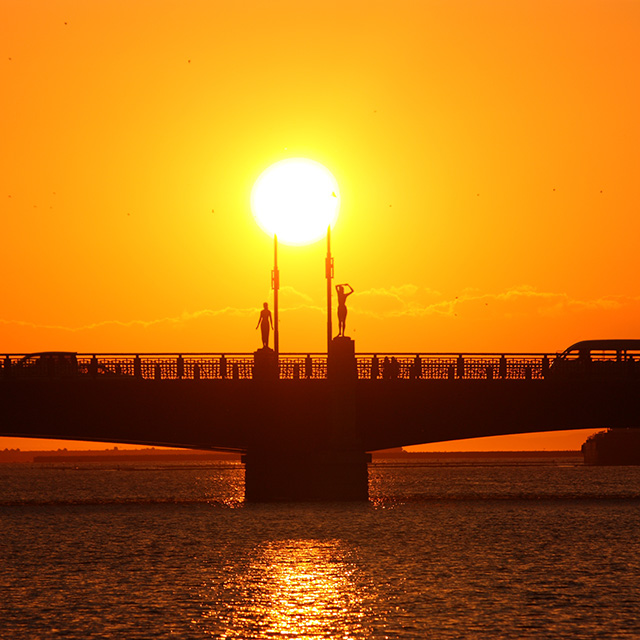 幣舞橋（世界三大夕陽）