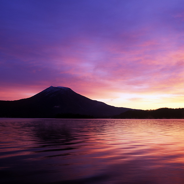 Sunset at Lake Akan