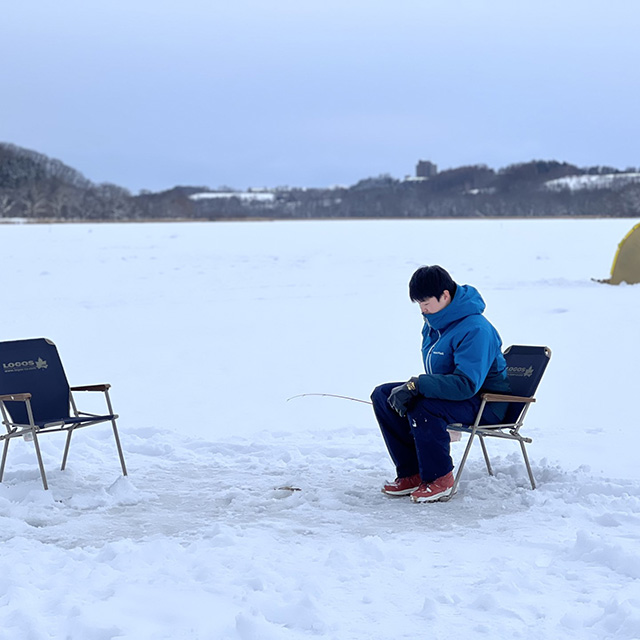 网走湖冰钓