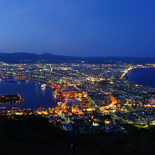 Night view from Mt. Hakodate