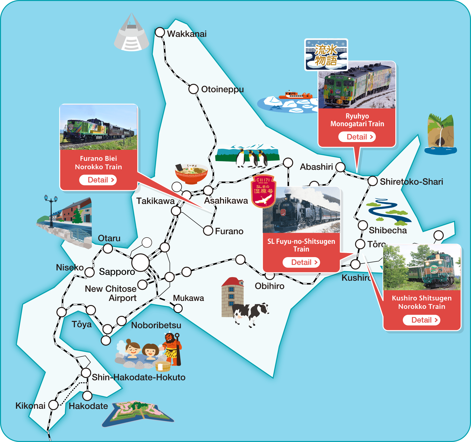 hokkaido tourist map