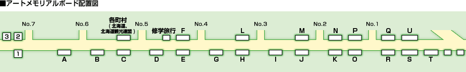 ■アートメモリアルボード配置図