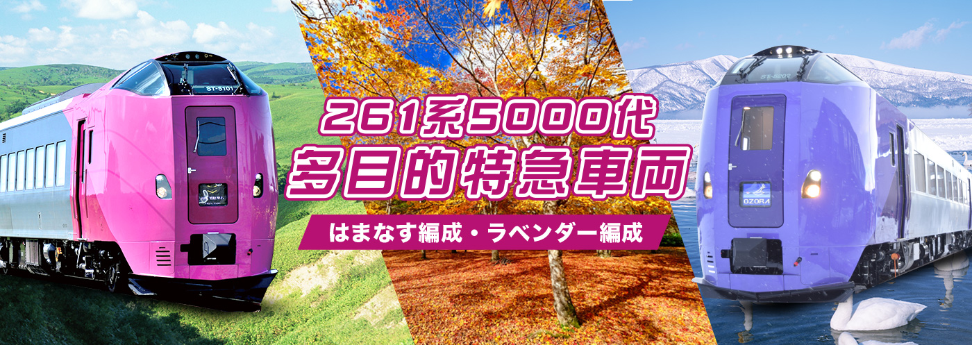 261系5000代多目的特急車両　はまなす編成・ラベンダー編成