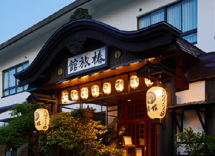 浅虫温泉椿館の外観