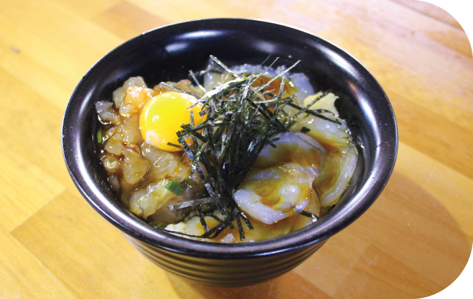 ヒラメ漬け丼