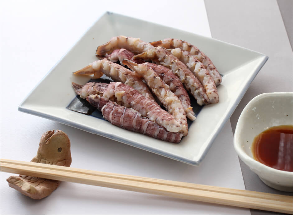 塩茹でしたシャコ